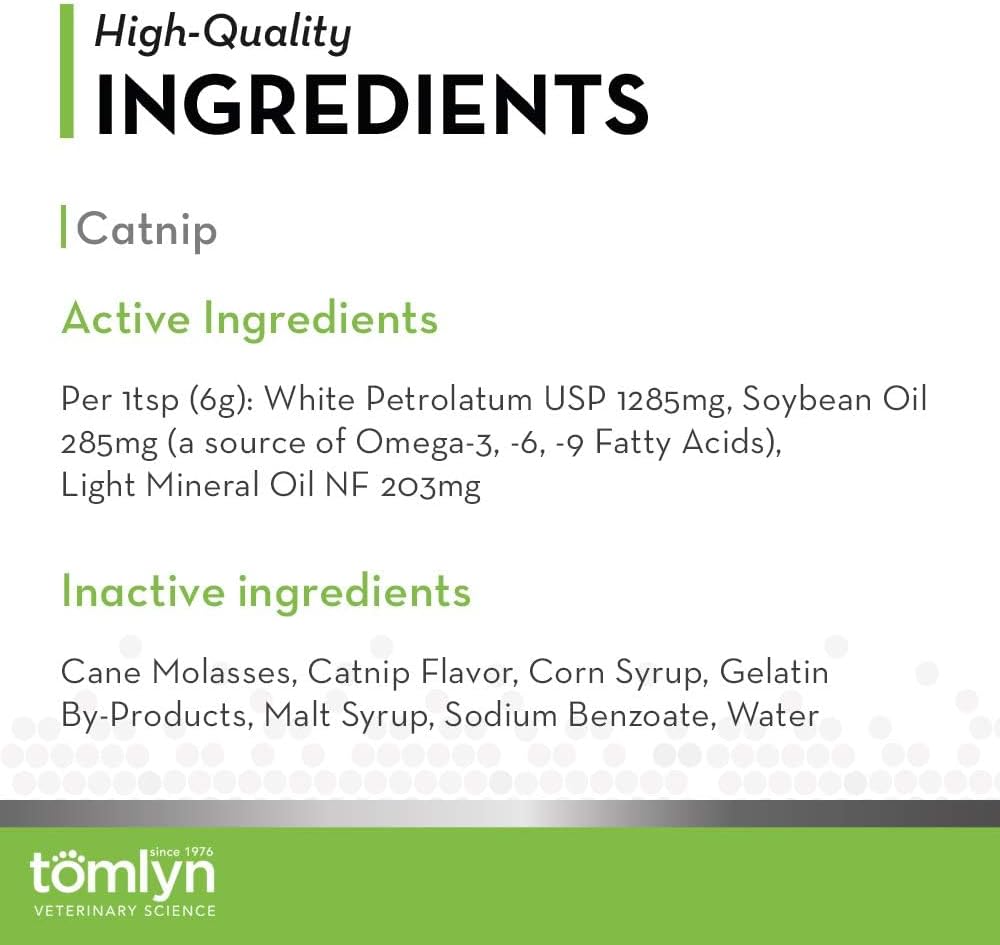 TOMLYN Laxatone Catnip Flavored Hairball Remedy Gel for Cats