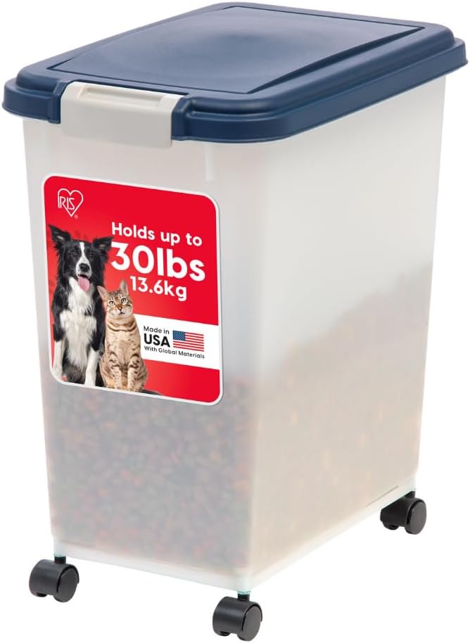IRIS USA Dog Food Storage Container, Up to