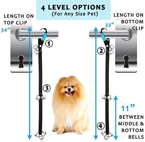 Duke & Dixie Dog Doorbells Training Potty 2 Pack Dog Bells Adjustable