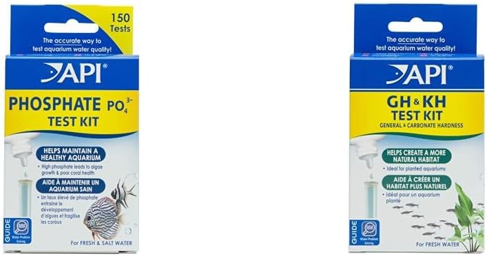 API Phosphate and GH & KH Test Kits for Freshwater Aquariums