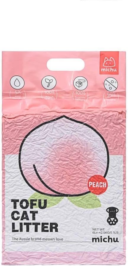 Michu Tofu Cat Litter Natural Clumping Tofu Cat Litter