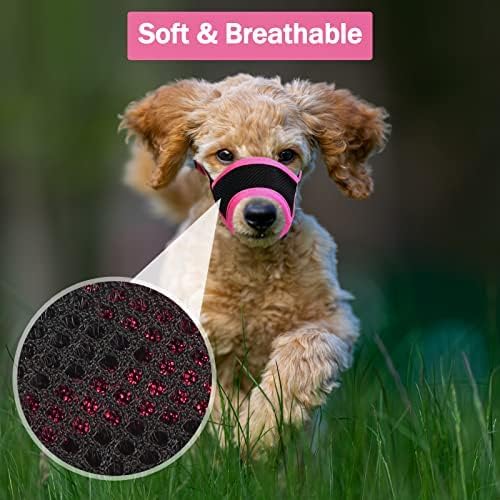 LUCKYPAW Soft Dog Muzzle for Small Dogs to Anti Biting Chewing