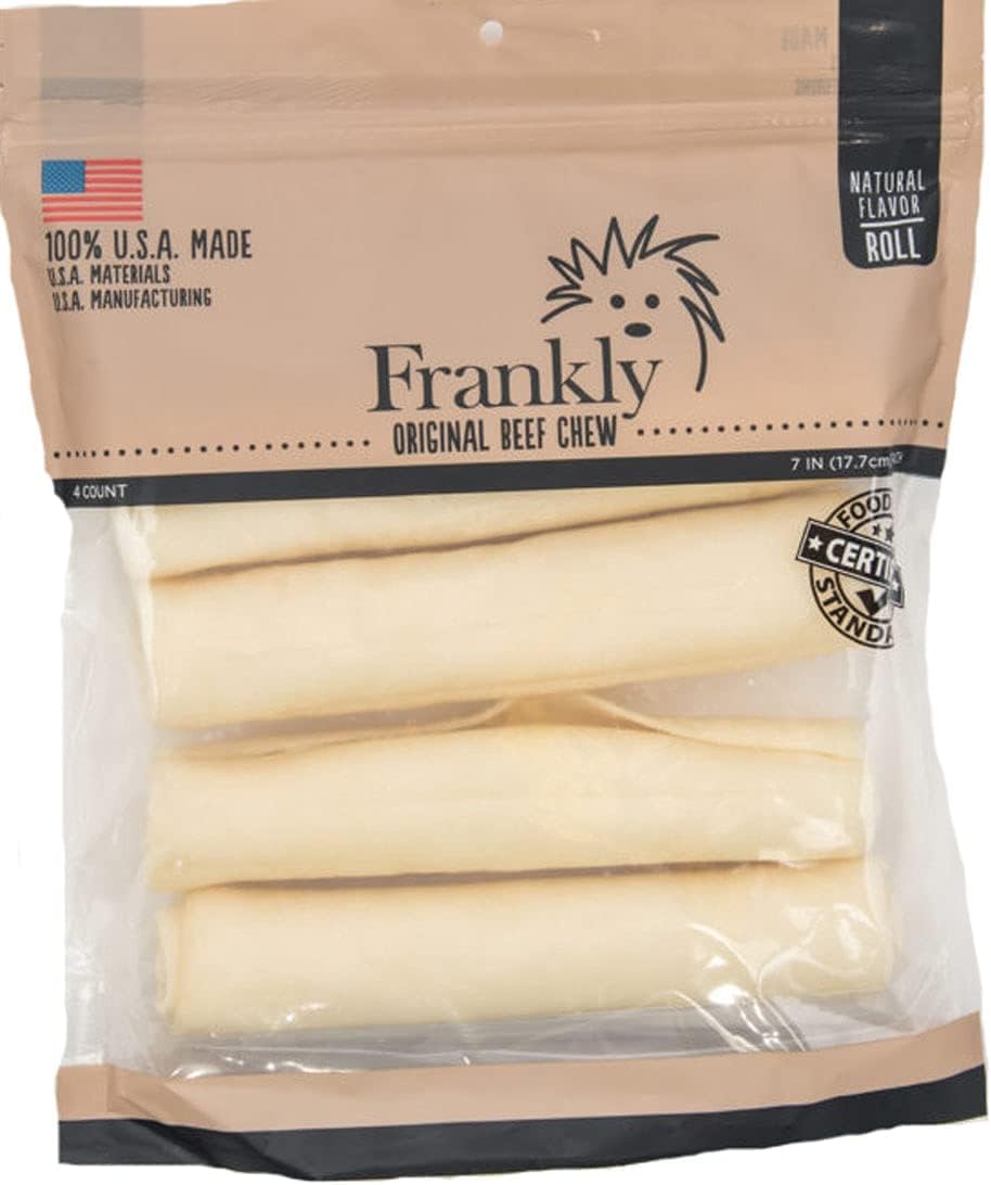 Frankly Original Natural Flavored Beef Chew Dog Retriever Rolls