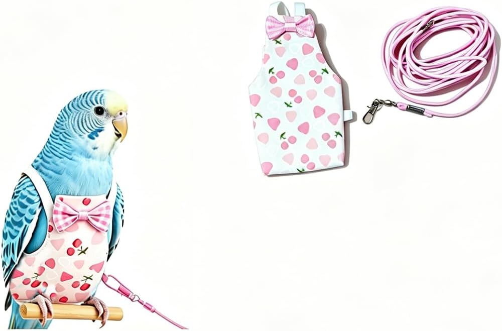 pet Parrot Bird Harness with Leash,pet Bird Clothes