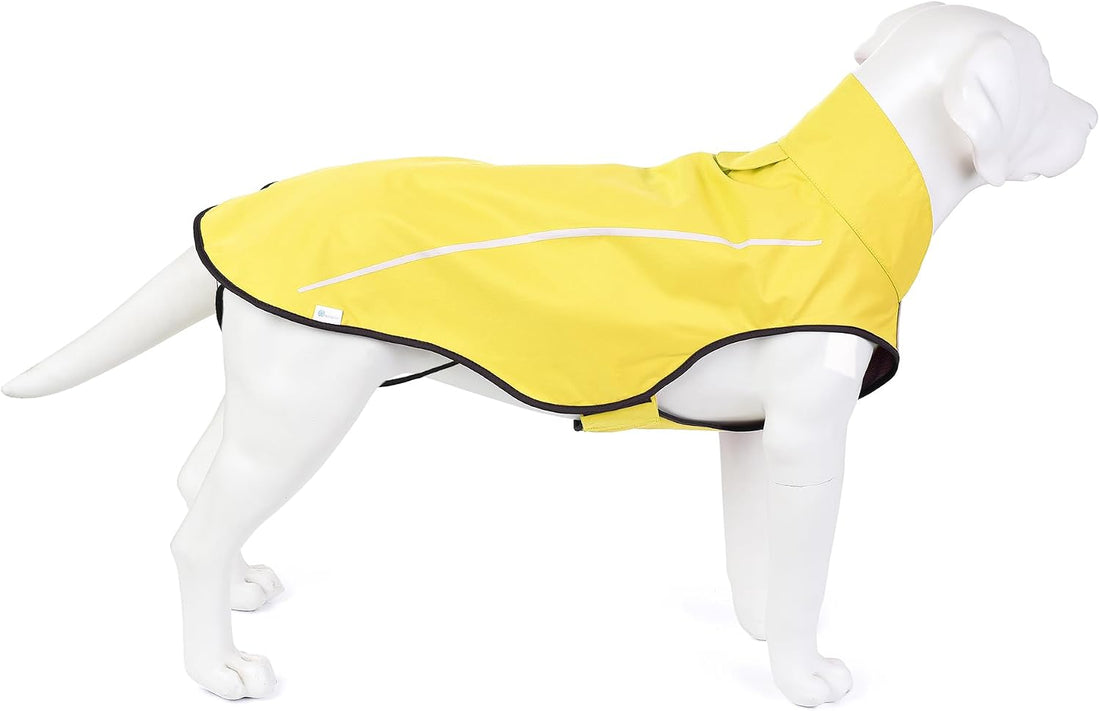Mile High Life Dog Raincoat, Adjustable Waterproof Reflective Rain