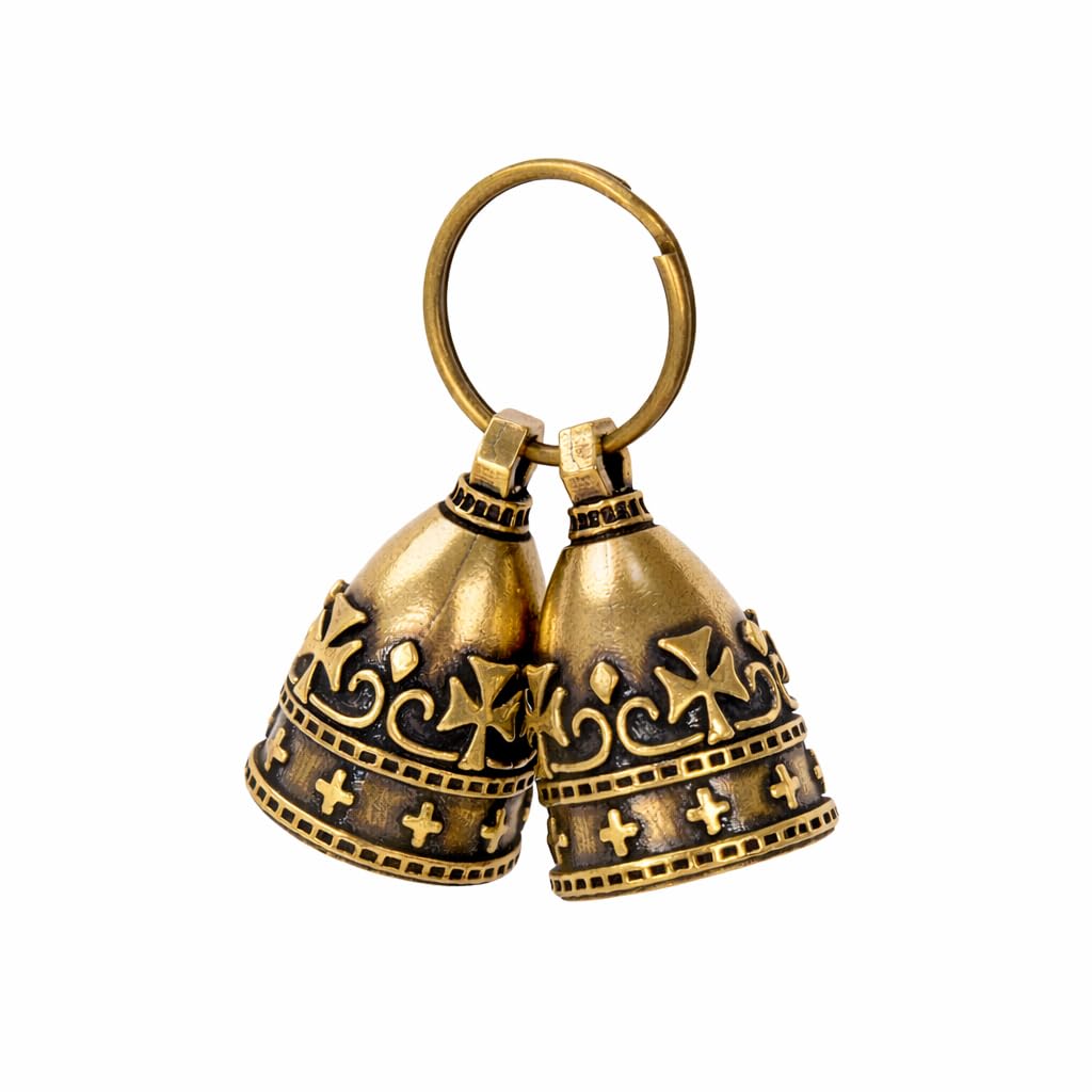 kcrygogo Quiet Brass Pet Bell Set with ID Capsule