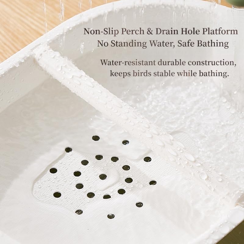 Automatic Circulating Water Parakeet Bath, Parrot Bath Bowl