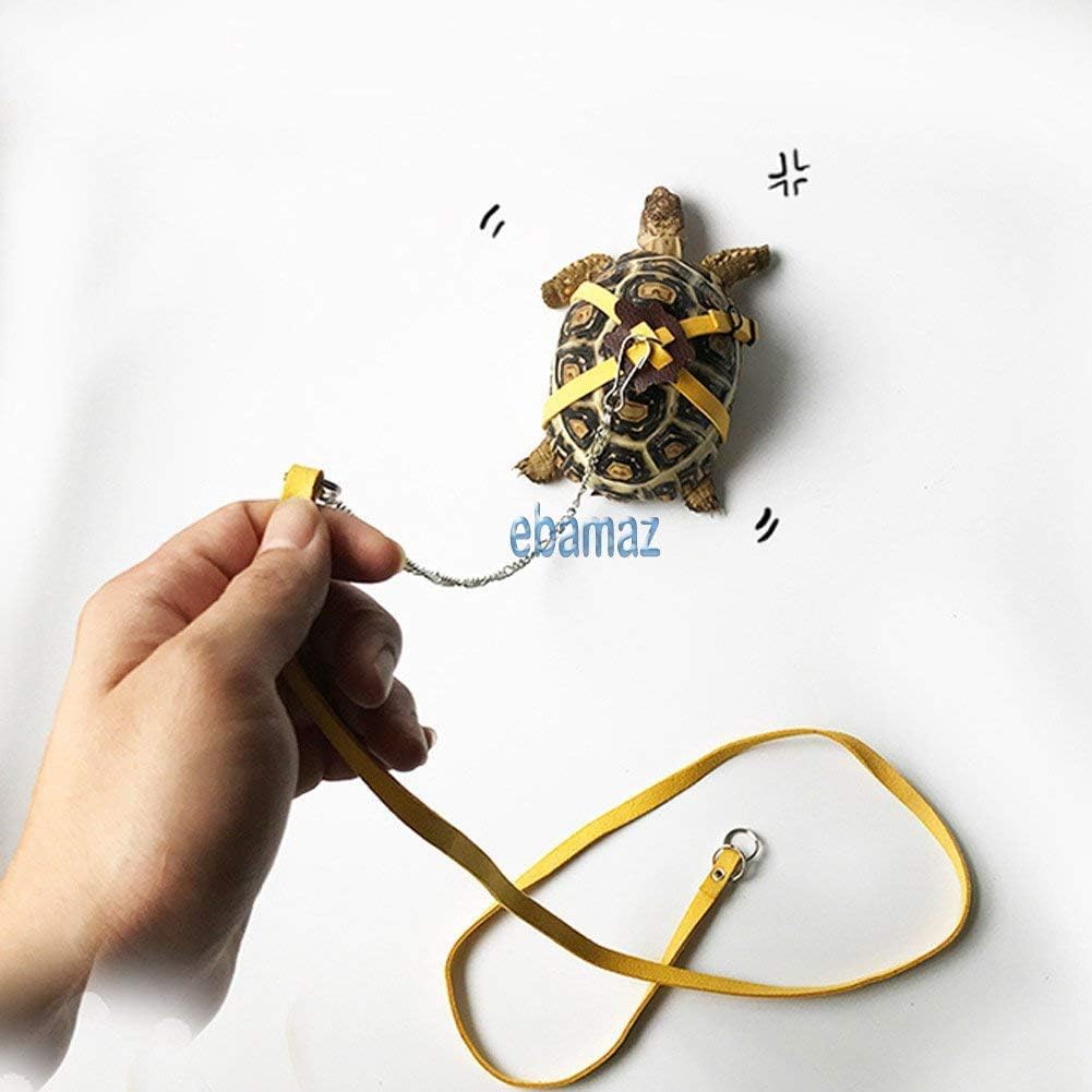 Adjustable Turtle Harness Leashes Soft Leather Harness Strap