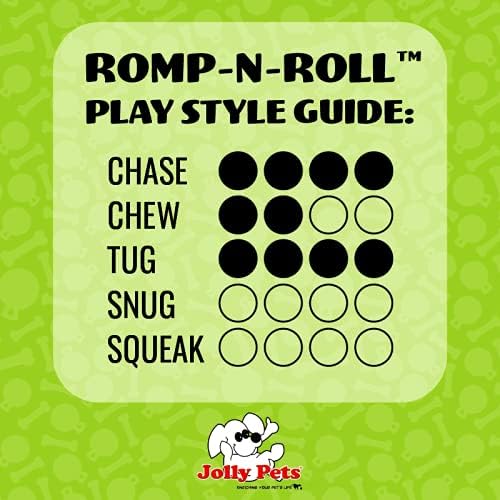Jolly Pets Romp-N-Roll Rope & Ball Dog Toy, 8 in Large