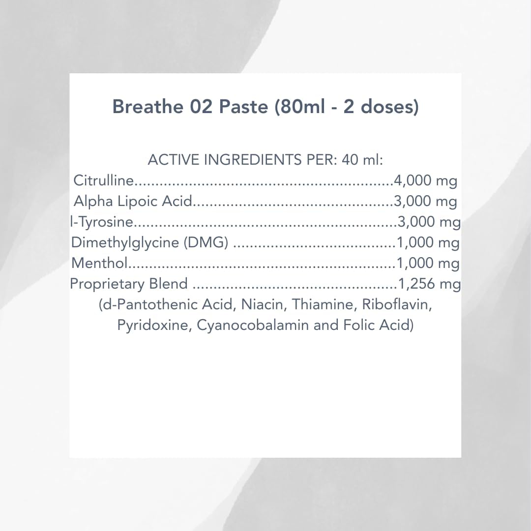 MVP Breathe O'2 Pre-Race Paste to Support Lung/Airway Function