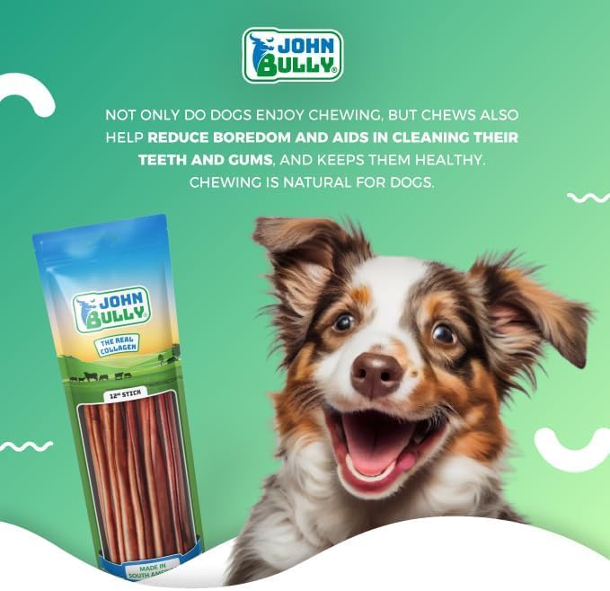 john bully Collagen Stick 12" 5PK, The Best Option for Your Dog