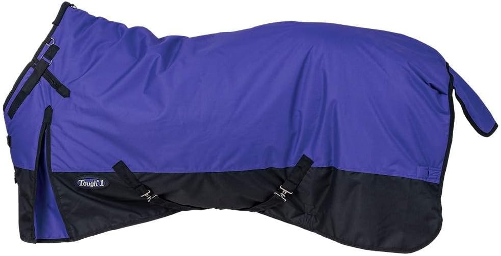 TOUGH1 600D Turnout Blanket with SNUGGIT, Turquoise, 69-in