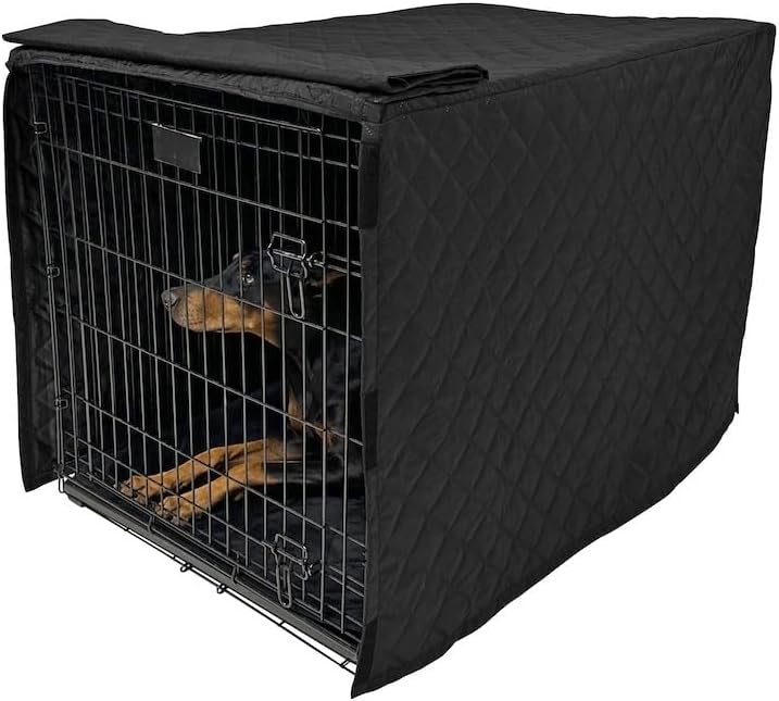 4Knines Quilted Dog Crate Cover – Heavy-Duty