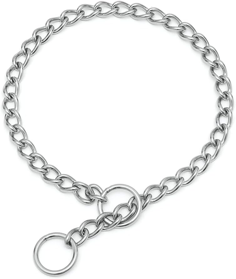Slip Dog Chain Collars, Stainless Steel Training Dog Collars
