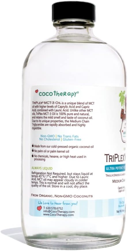 CocoTherapy Triplex MCT-3 Oil, Non-GMO, 100% Pure and Natural