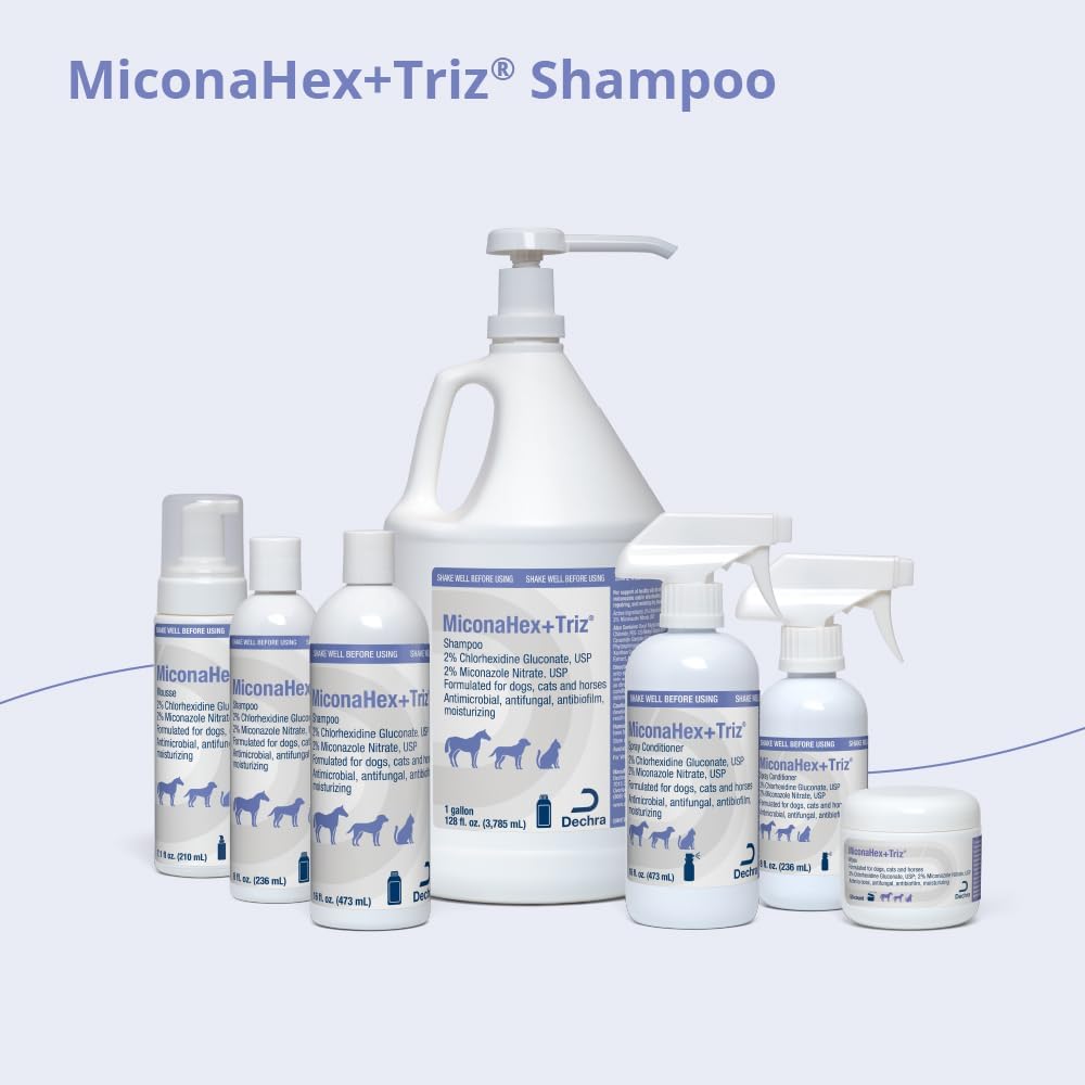 MiconaHex+Triz Shampoo for Dogs, Cats and Horses, Unscented