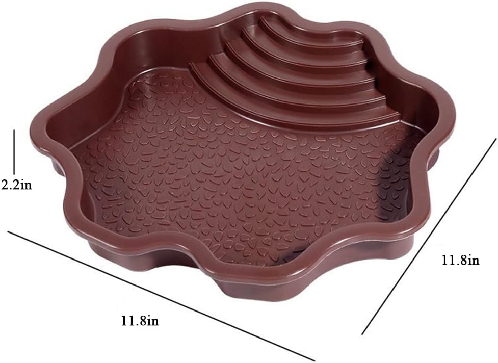 Turtle Bathing Pool, Reptile Feeding Dish Water Pot,Turtle Bathing Pot