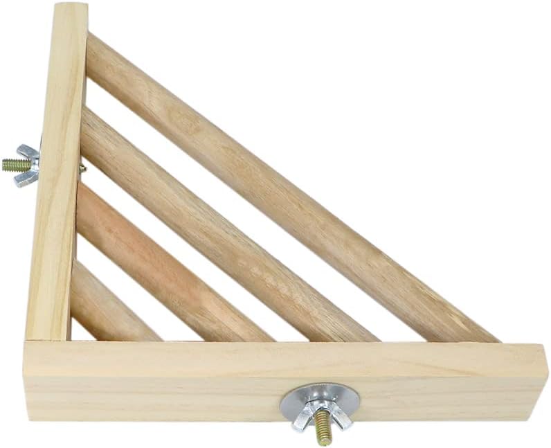Litewoo Bird Perch Corner Platform Stand Shelf for Parrot Budgie Cage
