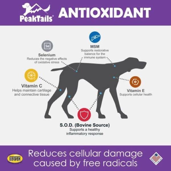 Kala Health PeakTails Antioxidant Immune Support for Dogs, 350 Count
