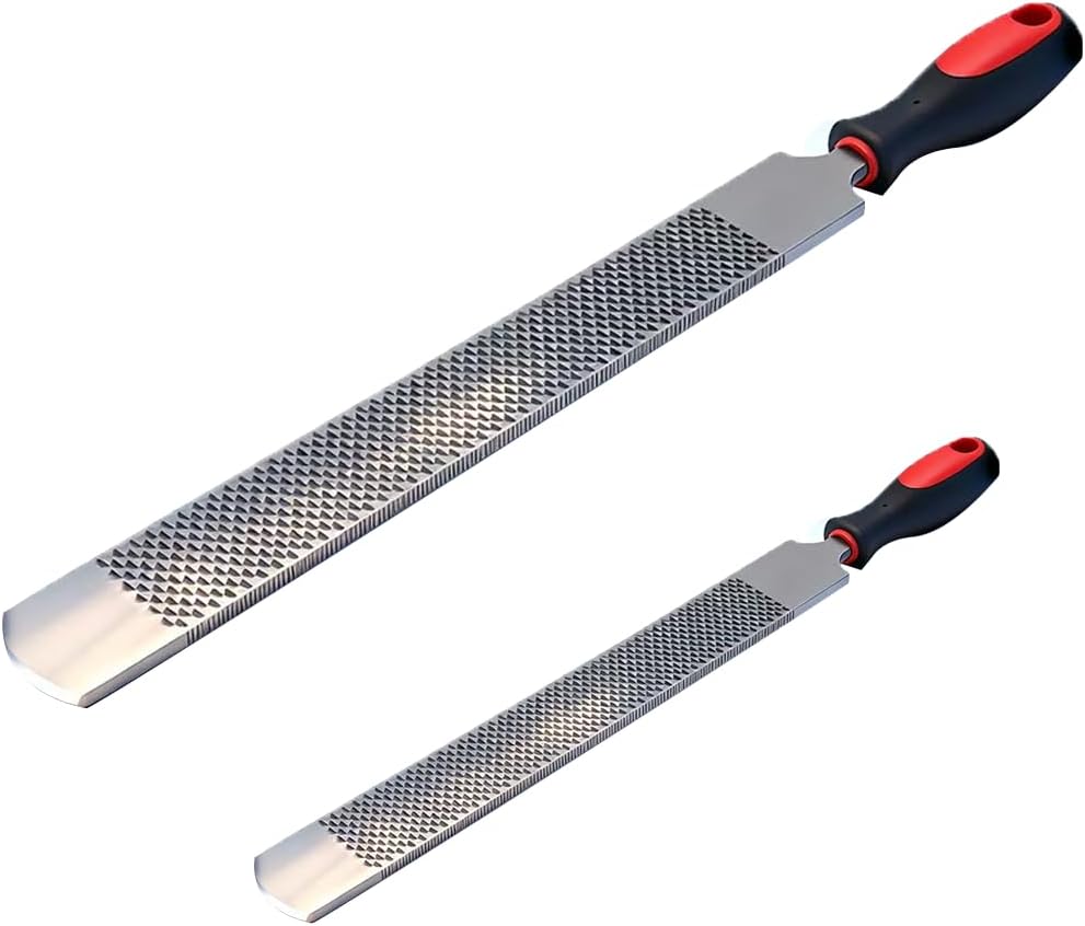 18 Inch Hoof Rasp & 14 Inch Farrier Rasp File with Rubber Handle