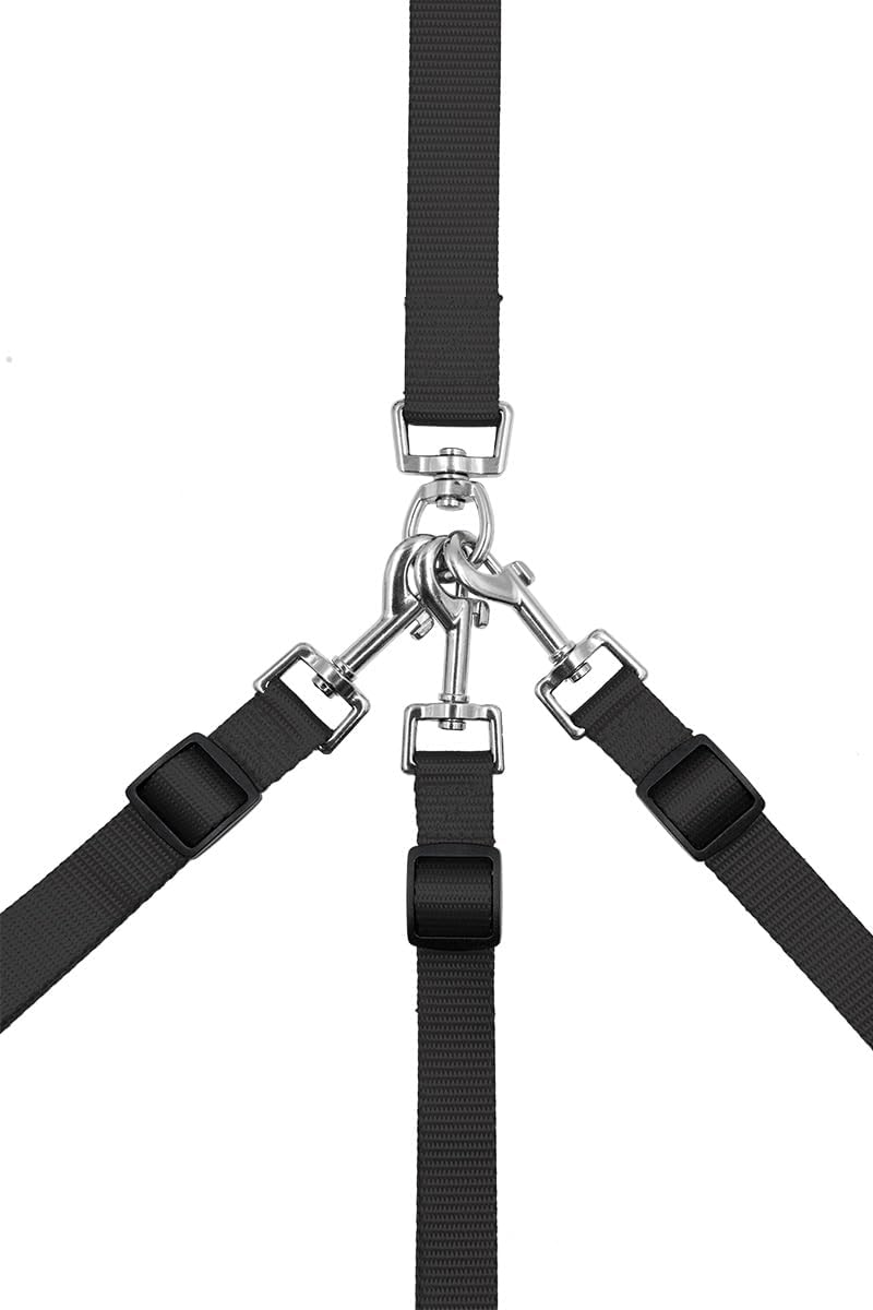 3 Dog Leash No Tangle，Asinpa，Double Dog Leash for Two Dogs，Triple Dog