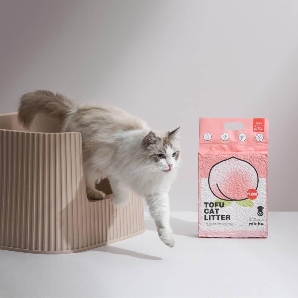Michu Tofu Cat Litter Natural Clumping Tofu Cat Litter