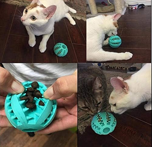 Sunglow 2 Pack Dog Toy Ball，Nontoxic Bite Resistant Teething Toys