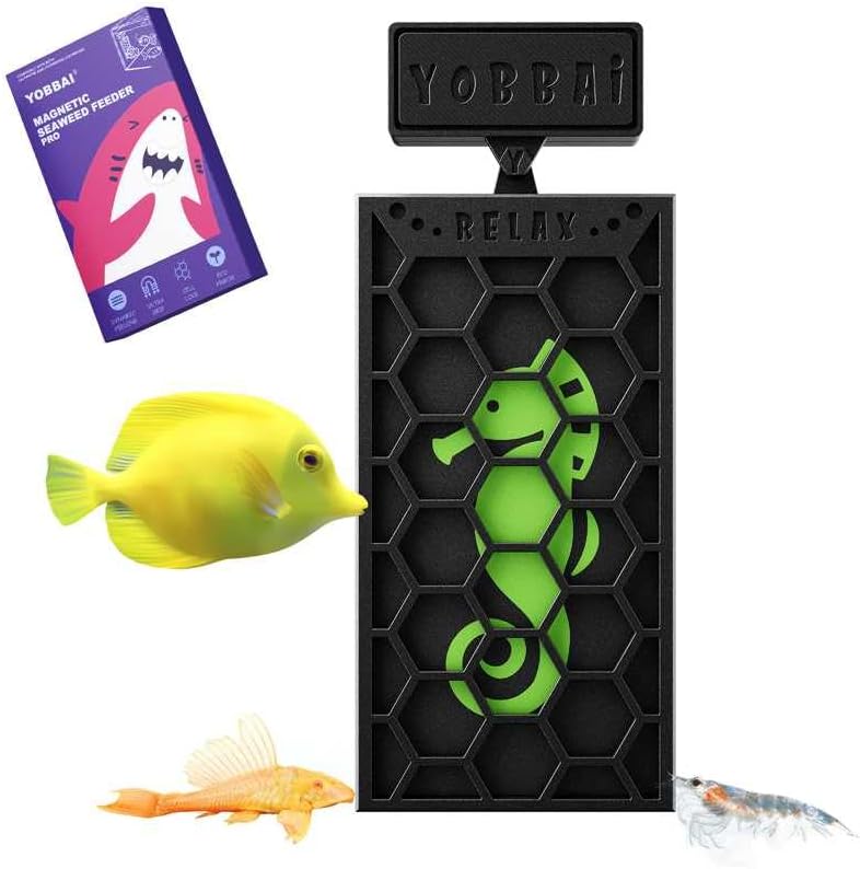 YOBBAI Magnetic Seaweed Feeder, Swinging Motion Nori Feeder