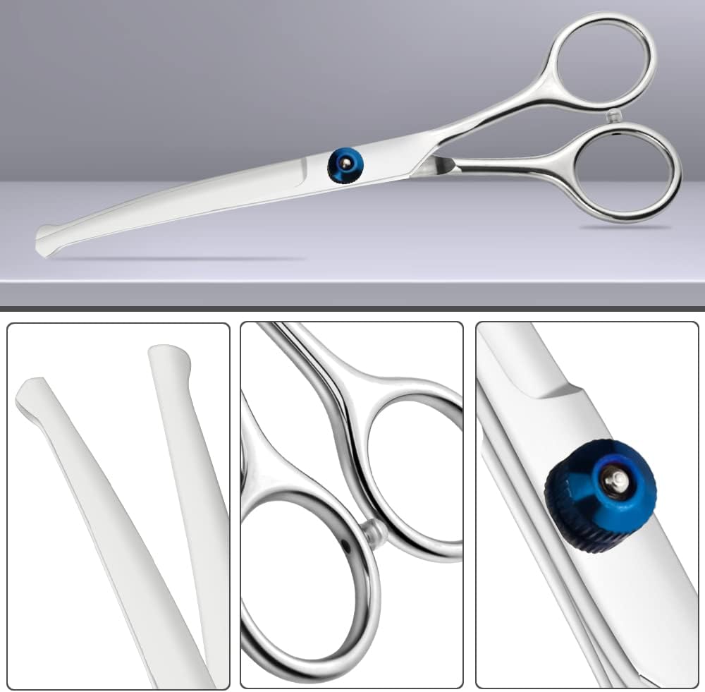 LILYS PET 6.5" Right-handed Pet Round-Tip Grooming Stainless steel