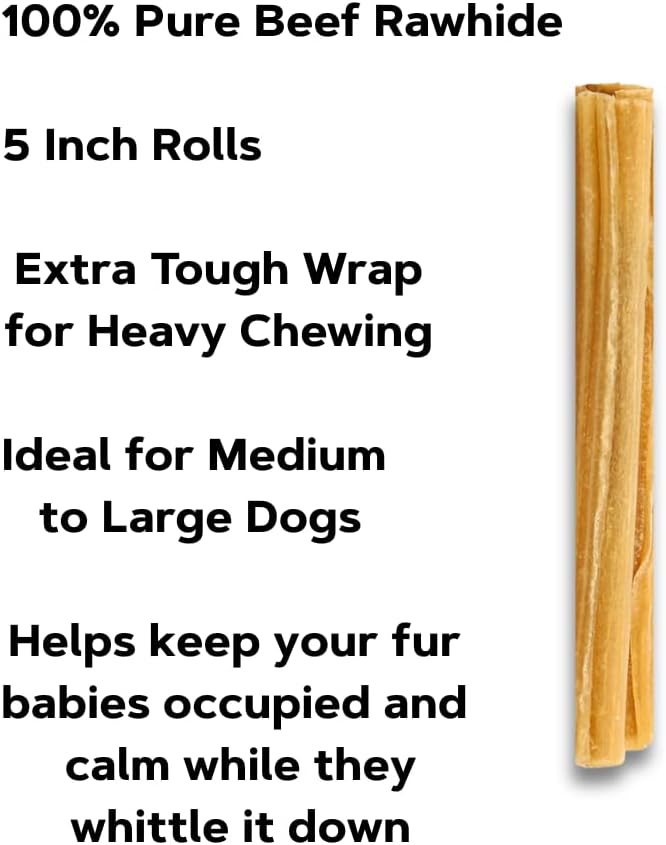 DENTLEY'S Dog Chews Extra Tough Rawhide Rolls