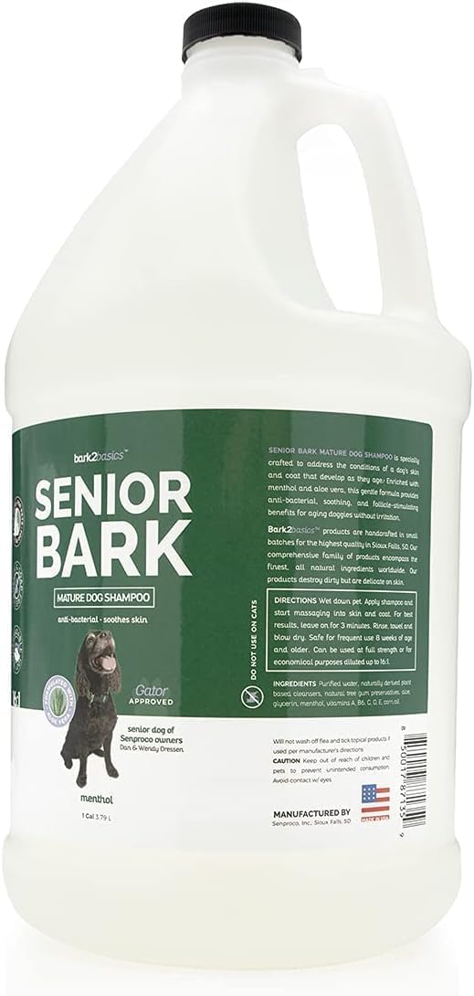 Bark2Basics Senior Bark Dog Shampoo for Senior Dogs, Itchy Skin
