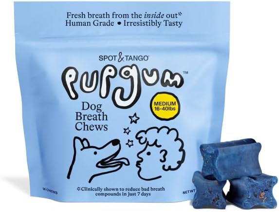 Spot & Tango PupGum Dog Dental Chews for Fresh Breath & Clean Teeth