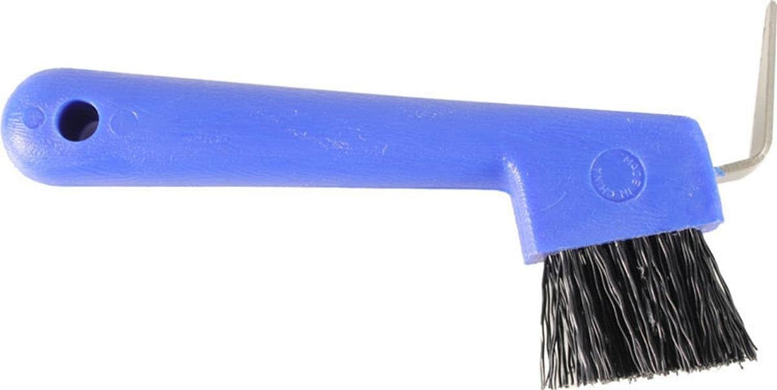 PARTRADE 245855 737 Hoof Pick with Brush, 7", Red