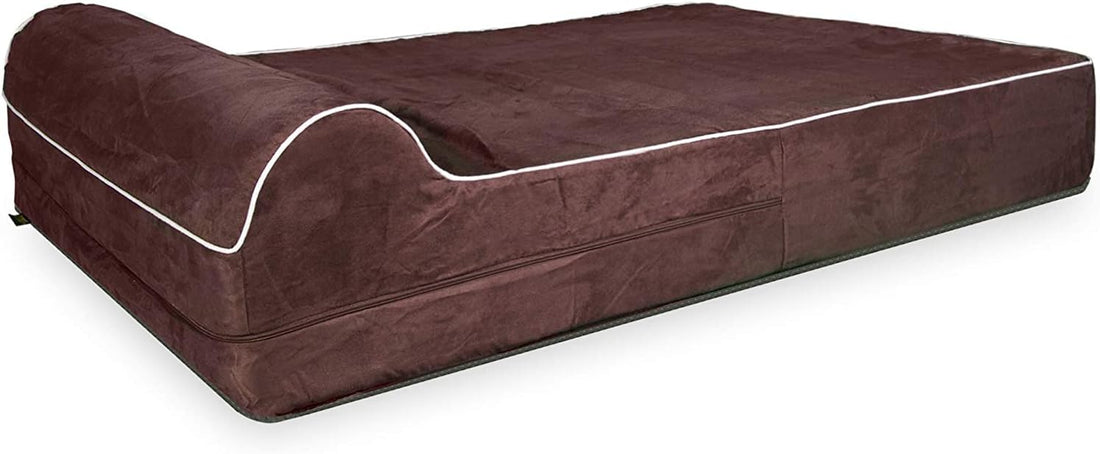KOPEKS Dog Bed Replacement Cover Memory Foam Beds - Brown