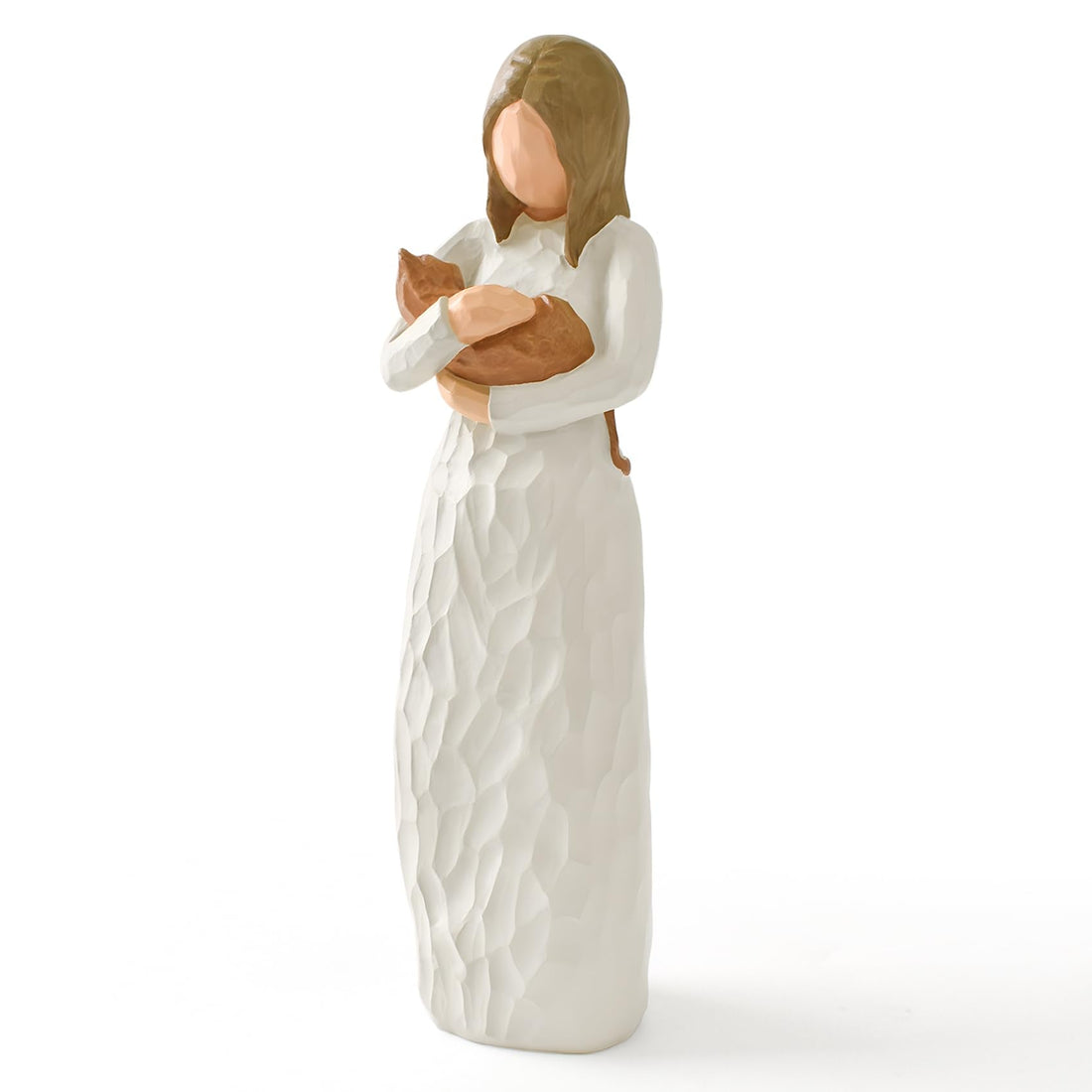 Cuayaes Cat Memorial Gifts, Orange Cat Figurines Loss of Cat Sympathy