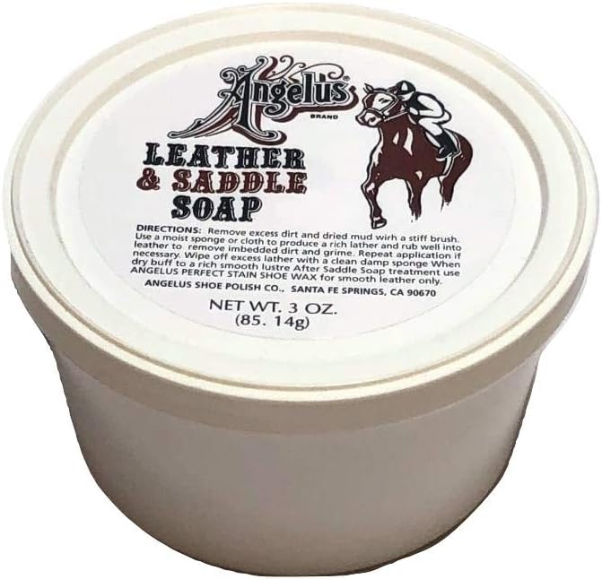 Angelus Saddle Soap Leather Cleaner Conditioner and Leather Softener