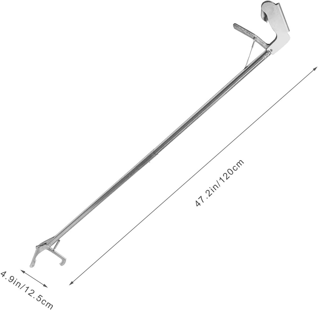 Abaodam Snake Catcher Clip Stainless Steel Folding 47.16 in