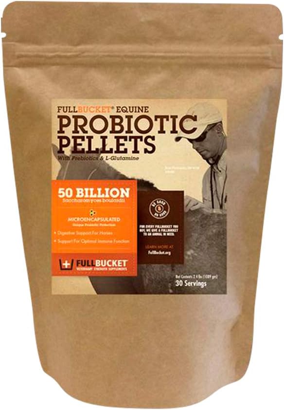 FullBucket Equine Probiotic Pellets with Saccharomyces boulardii
