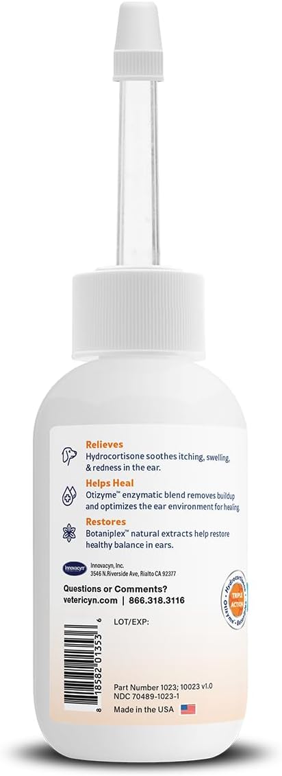 Vetericyn Triple-Action Ear Treatment for Dogs & Cats