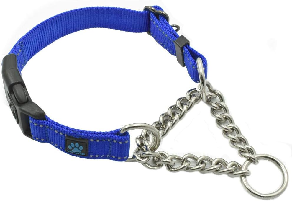 Max and Neo Stainless Steel Chain Martingale Collar