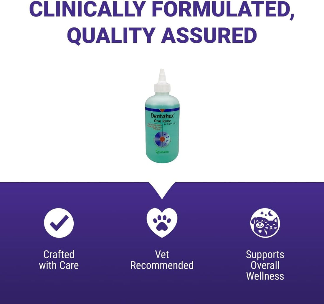 Vetoquinol Dentahex Pet Oral Hygiene Rinse, 8oz