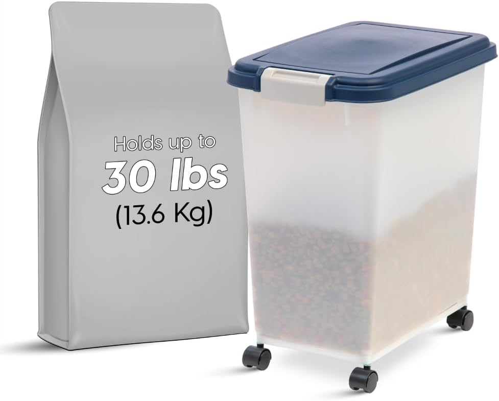 IRIS USA Dog Food Storage Container, Up to