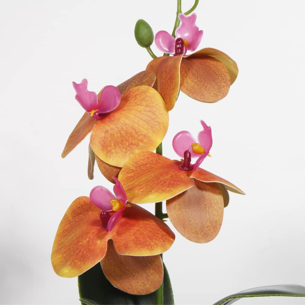 Yellow Fake Orchids, Reptile Terrarium Decor Tarantula Gecko Tank
