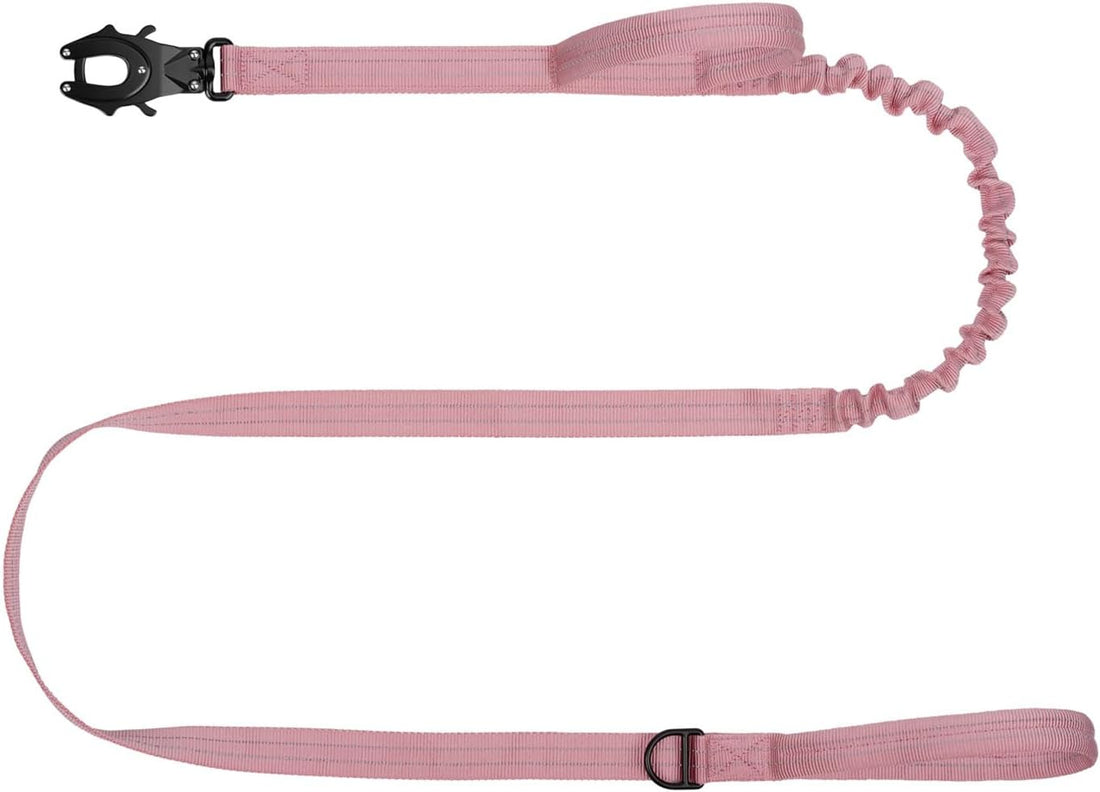 ICEFANG Tactical Dog Leash with Quick-Release Metal Clasp,Bungee-Dog