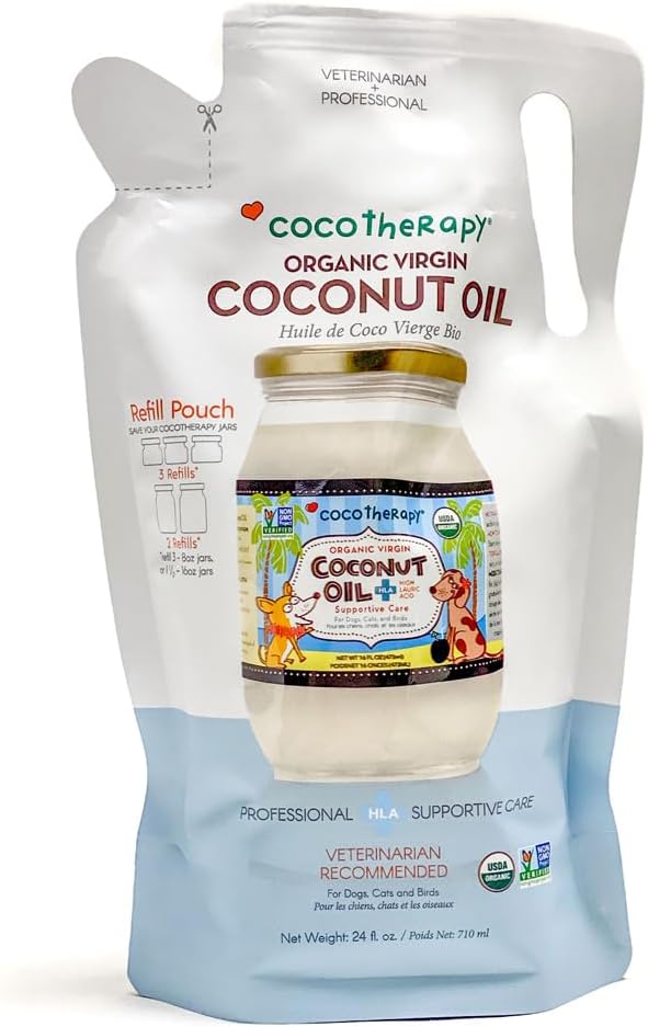 CocoTherapy USDA Organic Virgin Coconut Oil Refill Pouch