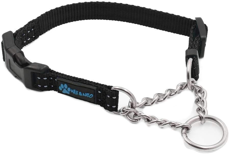 Max and Neo Stainless Steel Chain Martingale Collar