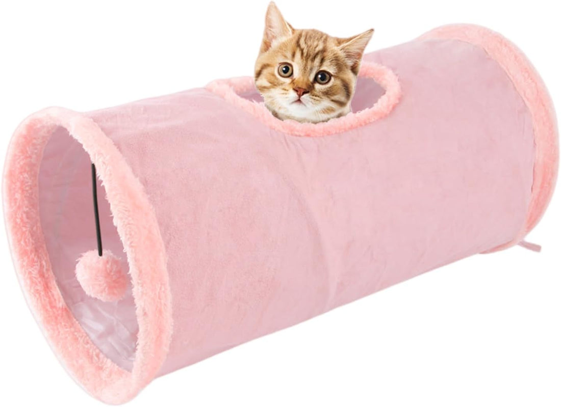 Cat Tunnel,Indoor Cat Play Tube Toys with Play Ball,Durable