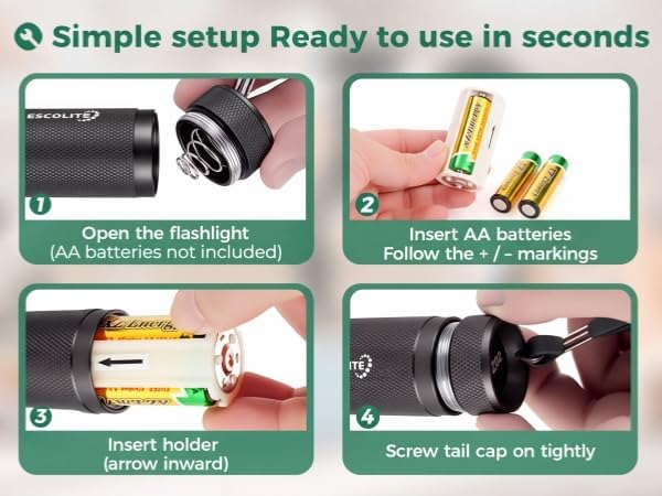 ESCO LITE UV Flashlight Black Light