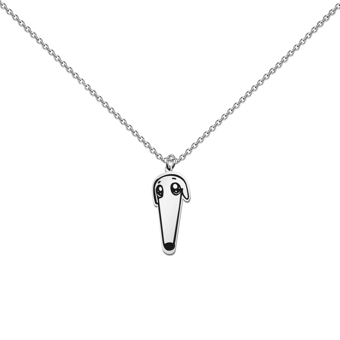 WUSUANED Funny Borzoi Dog Necklace Let Me Do It For You Jewerlry