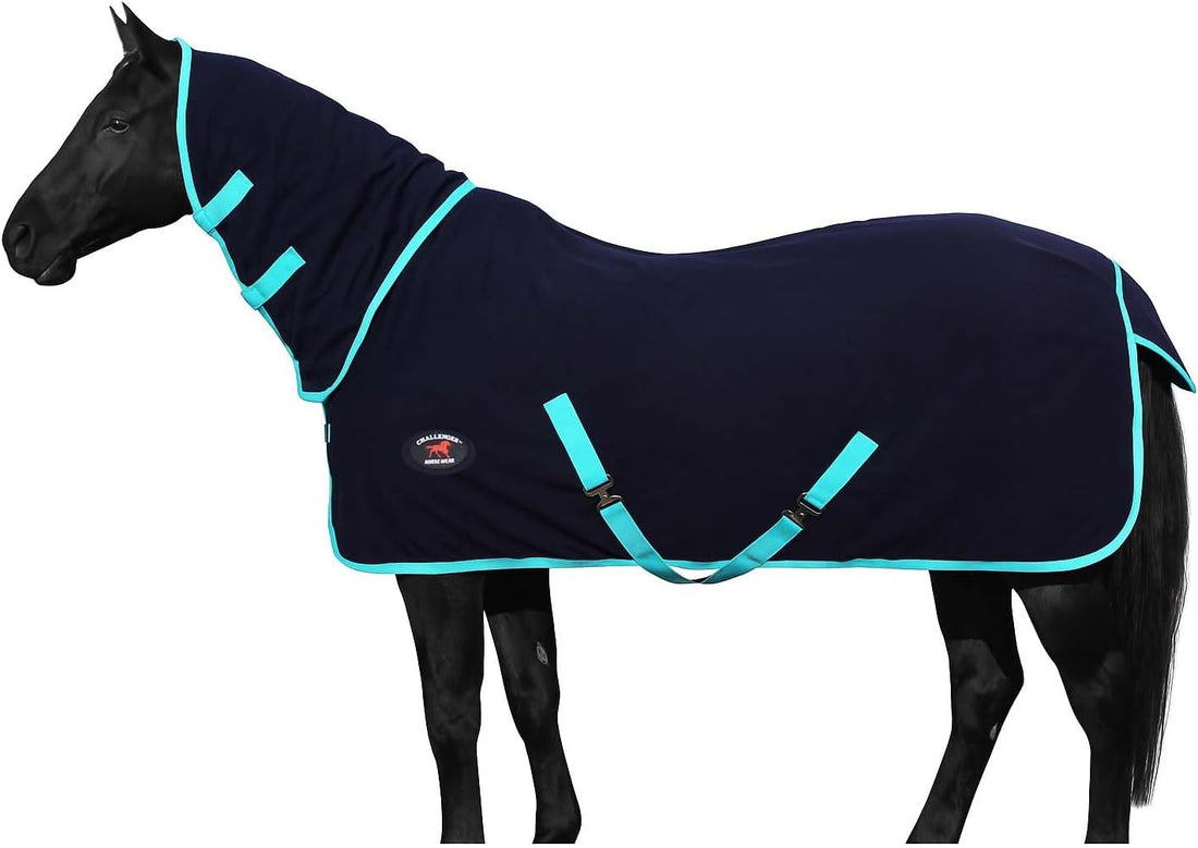 Challenger Horse Sheet Polar Fleece Cooler Exercise Blanket Wicks